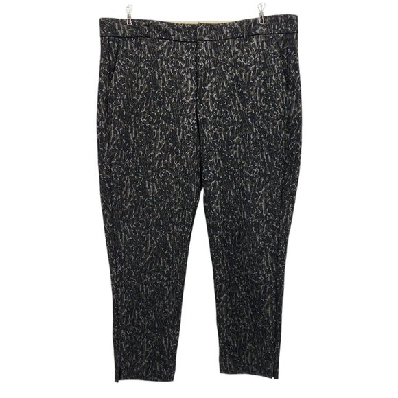 Kut From The Kloth Fab Ab Ankle Trouser Straight Leg Camouflage Pants Womens 18W - Picture 1 of 9